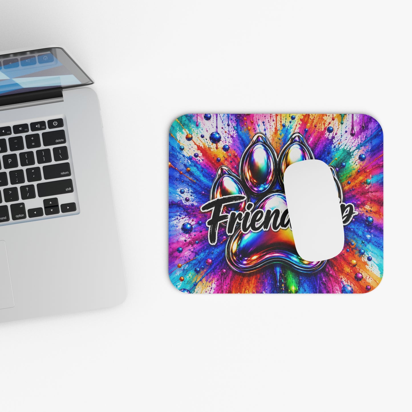 Rainbow Explosion Mouse Pad