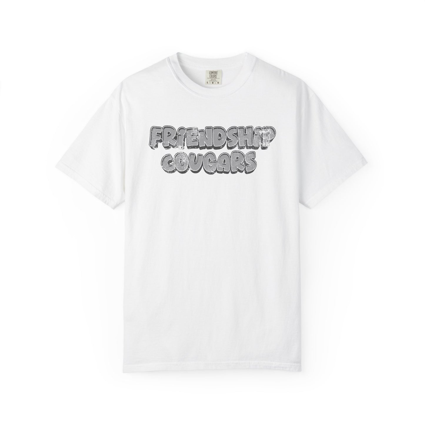 Friendship Cougars Vintage Text T-Shirt