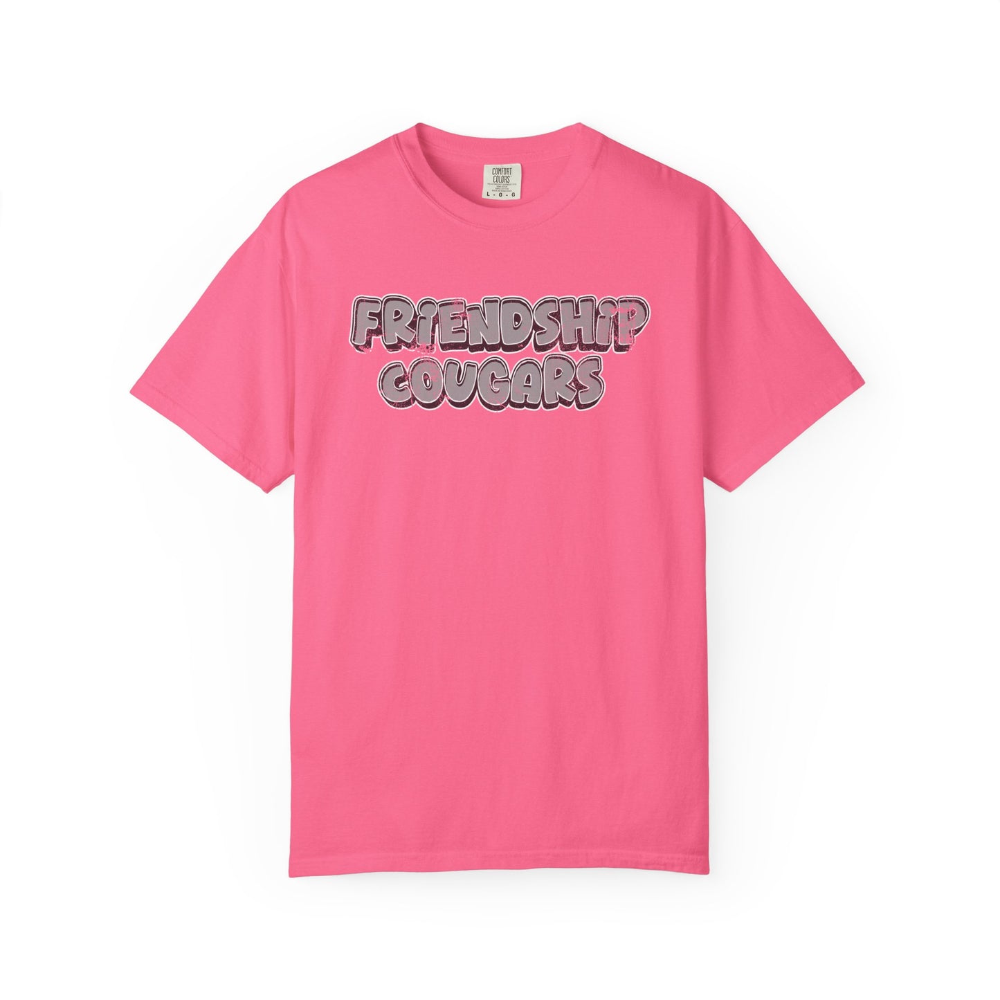 Friendship Cougars Vintage Text T-Shirt