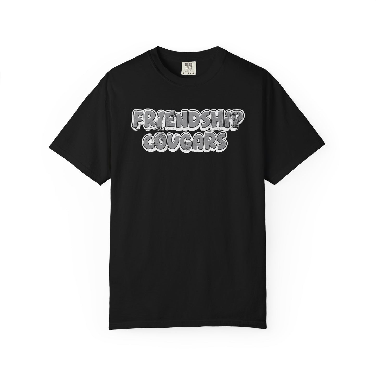 Friendship Cougars Vintage Text T-Shirt