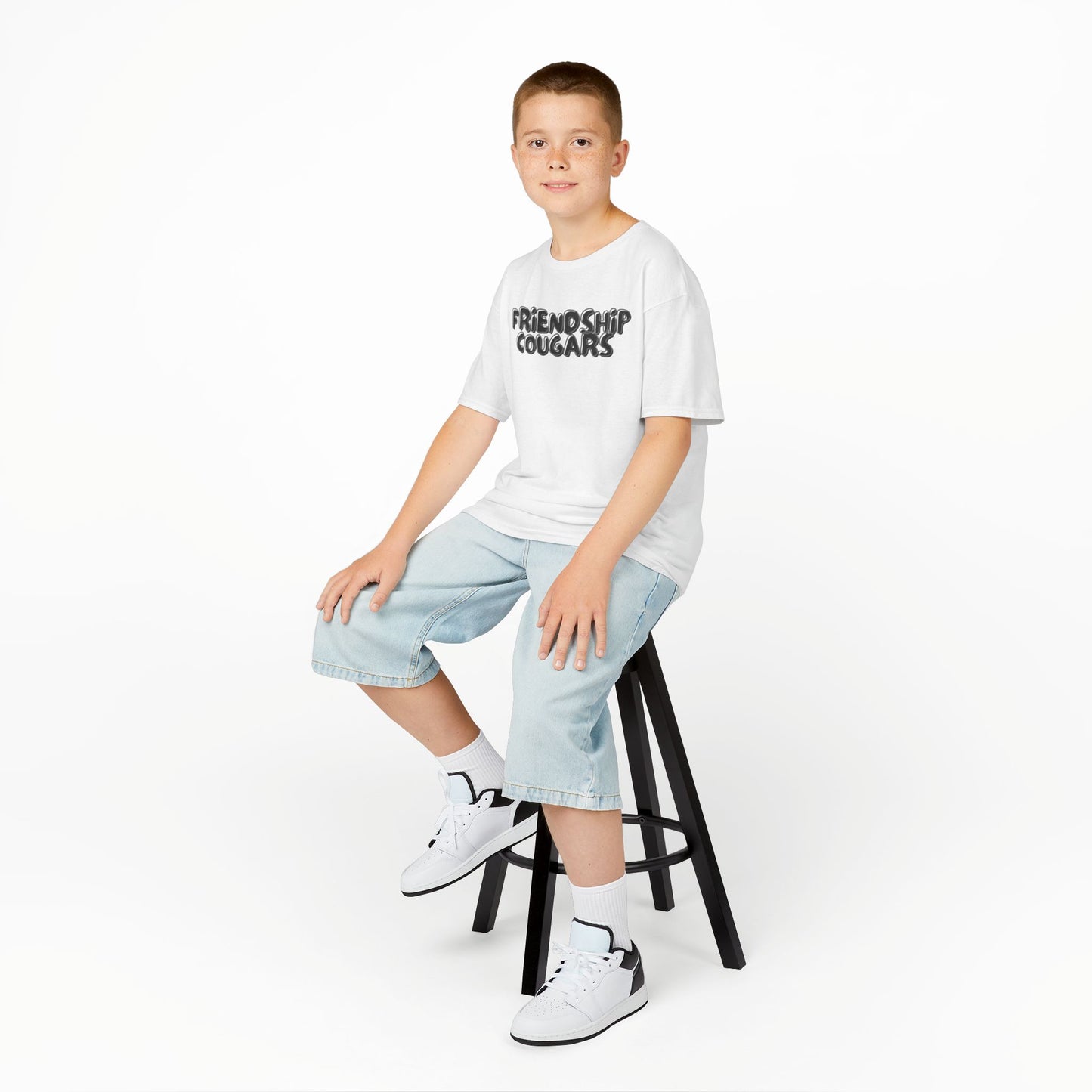 Kids Tee — "Friendship Cougars" Graphic Youth T‑Shirt