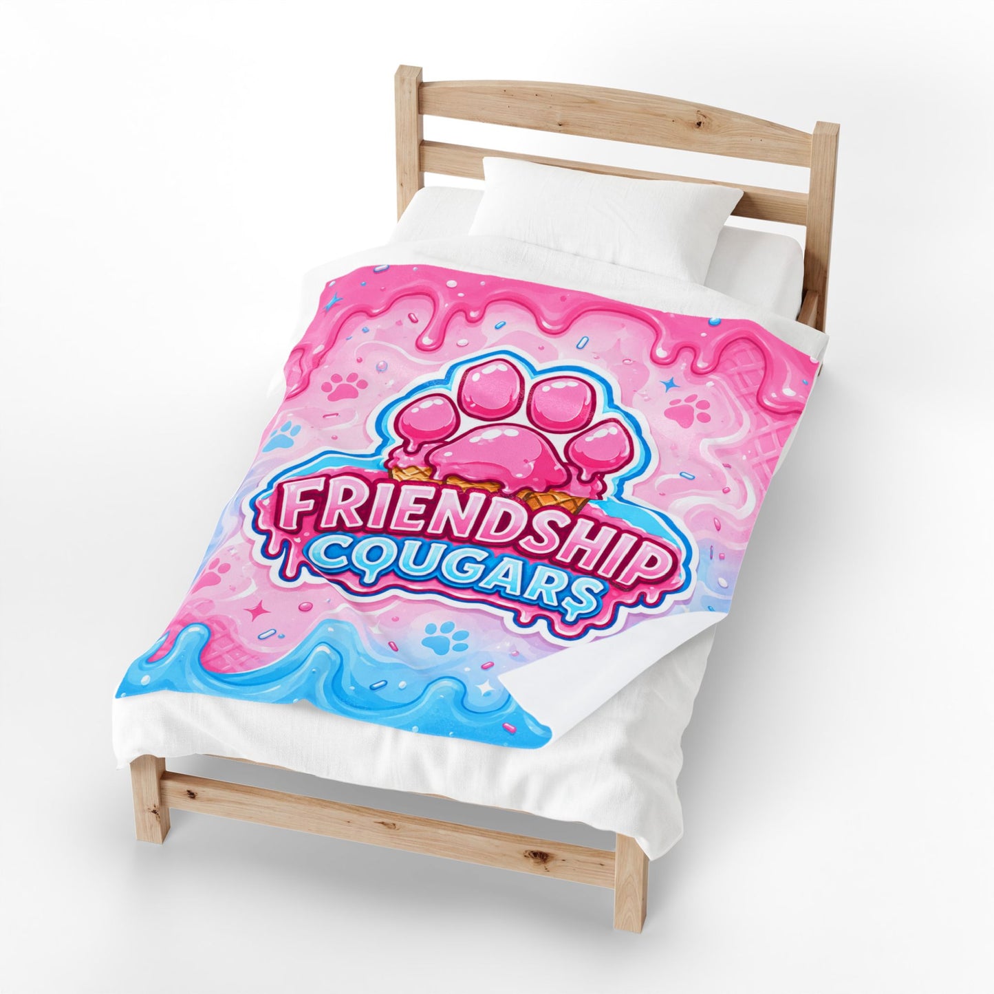 Cougar Drip Plush Blanket