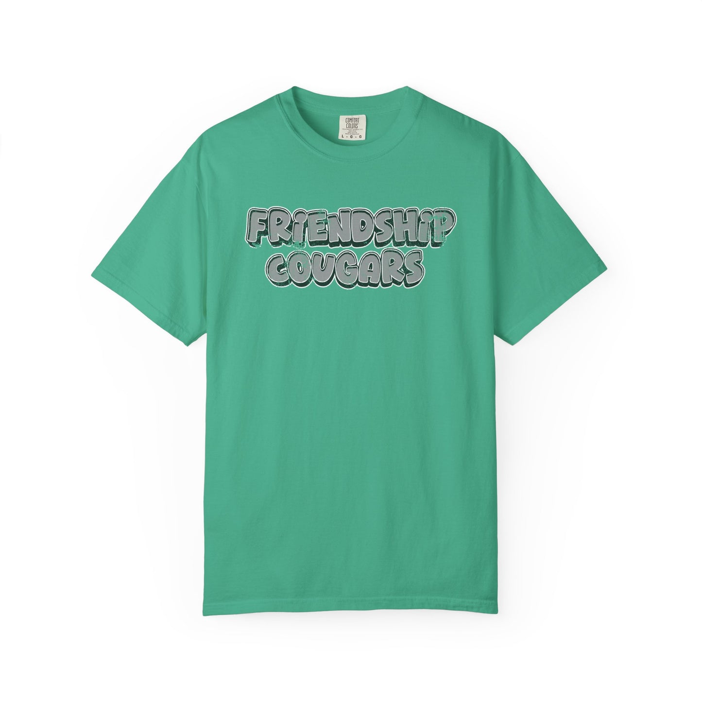 Friendship Cougars Vintage Text T-Shirt