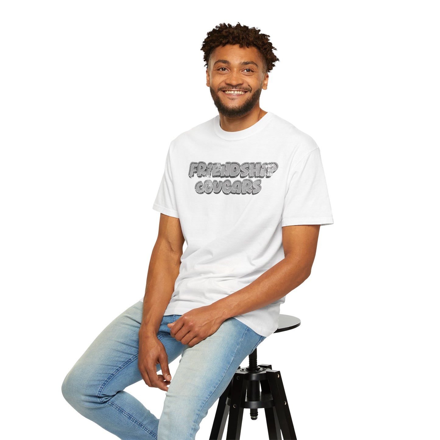 Friendship Cougars Vintage Text T-Shirt