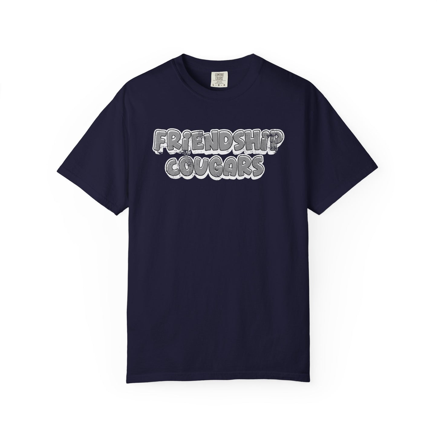 Friendship Cougars Vintage Text T-Shirt
