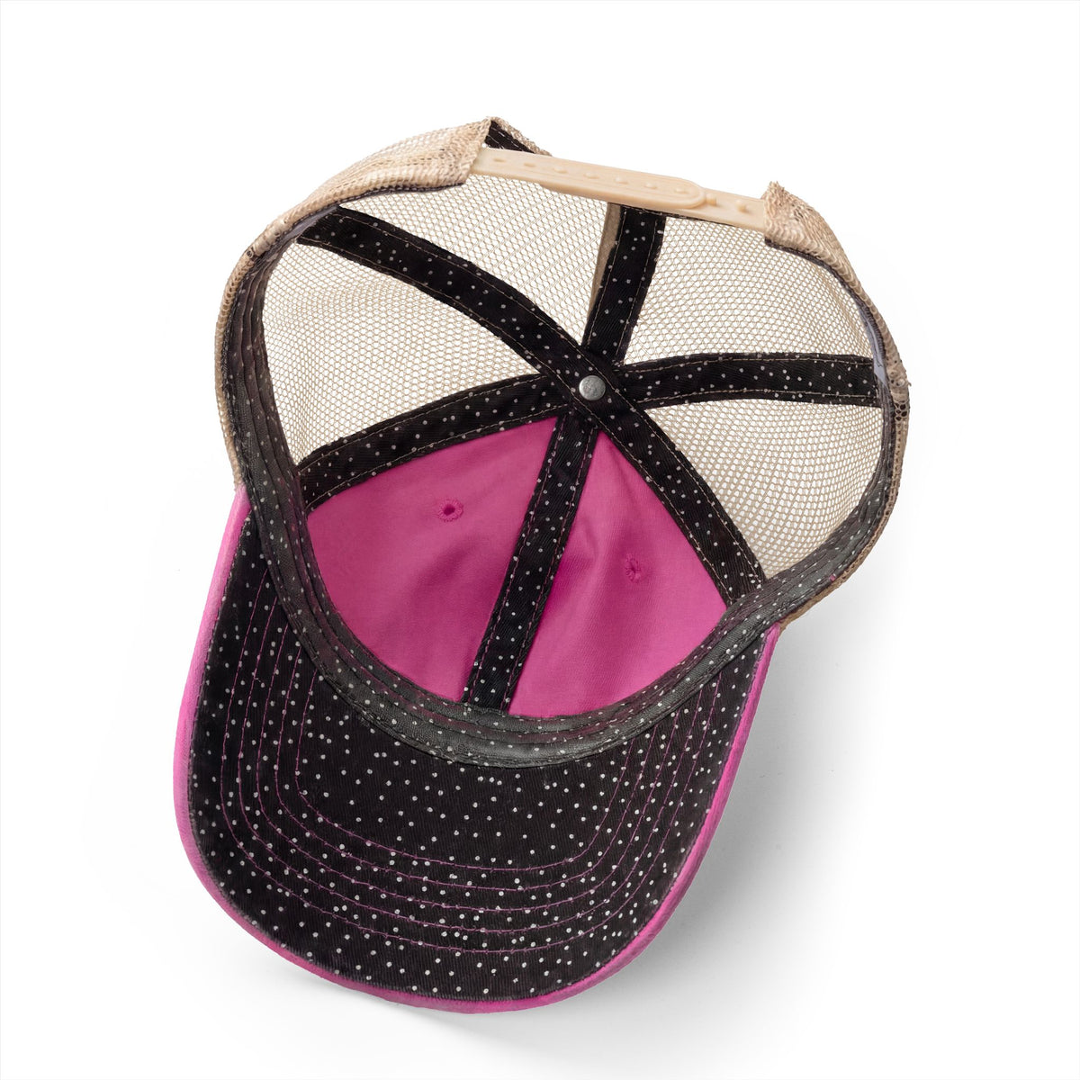 Women's Embroidered Washed Mesh-Back Cap
