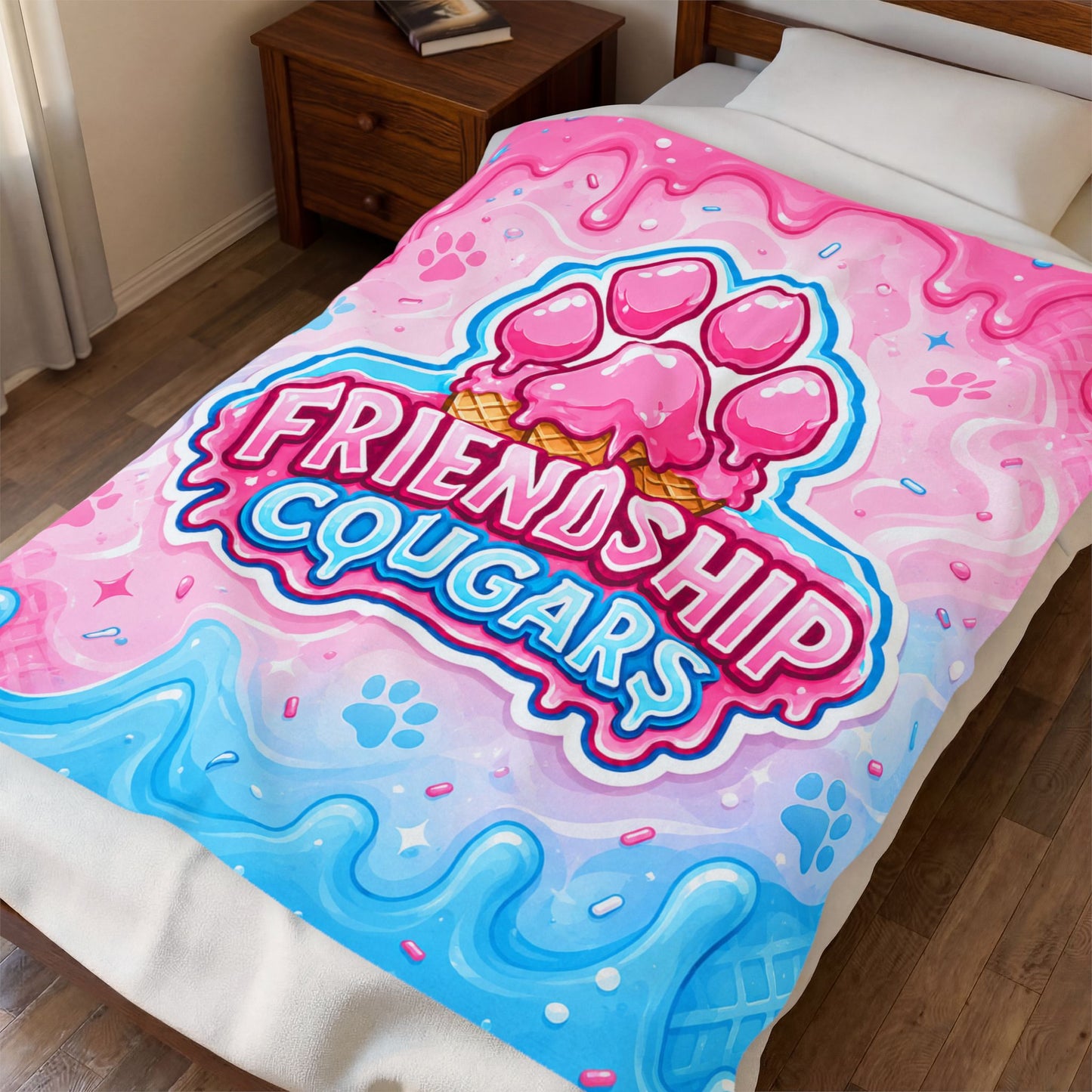 Cougar Drip Plush Blanket