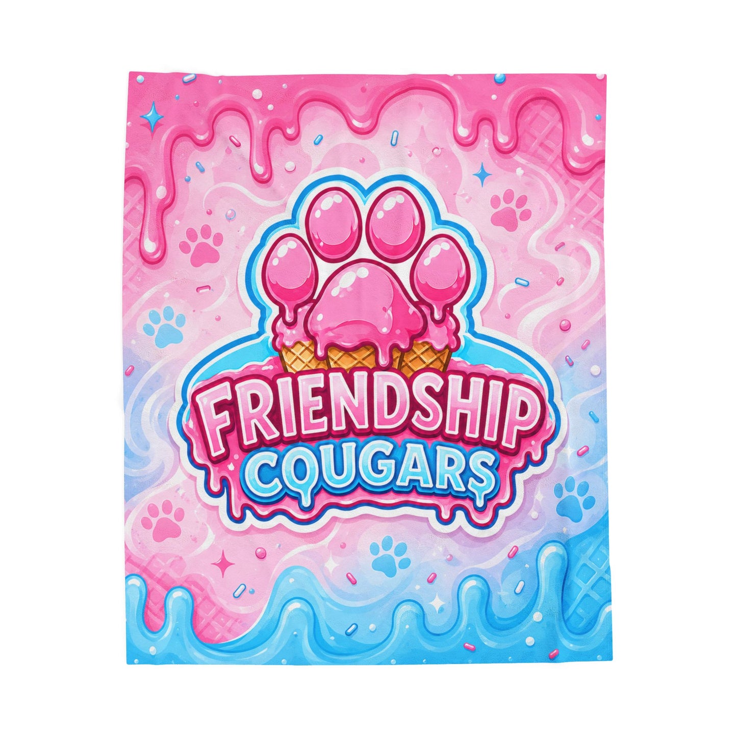 Cougar Drip Plush Blanket