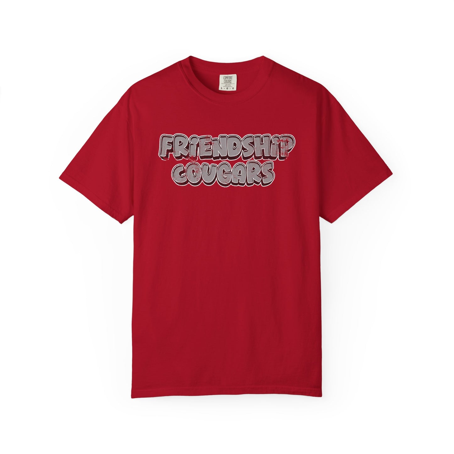 Friendship Cougars Vintage Text T-Shirt