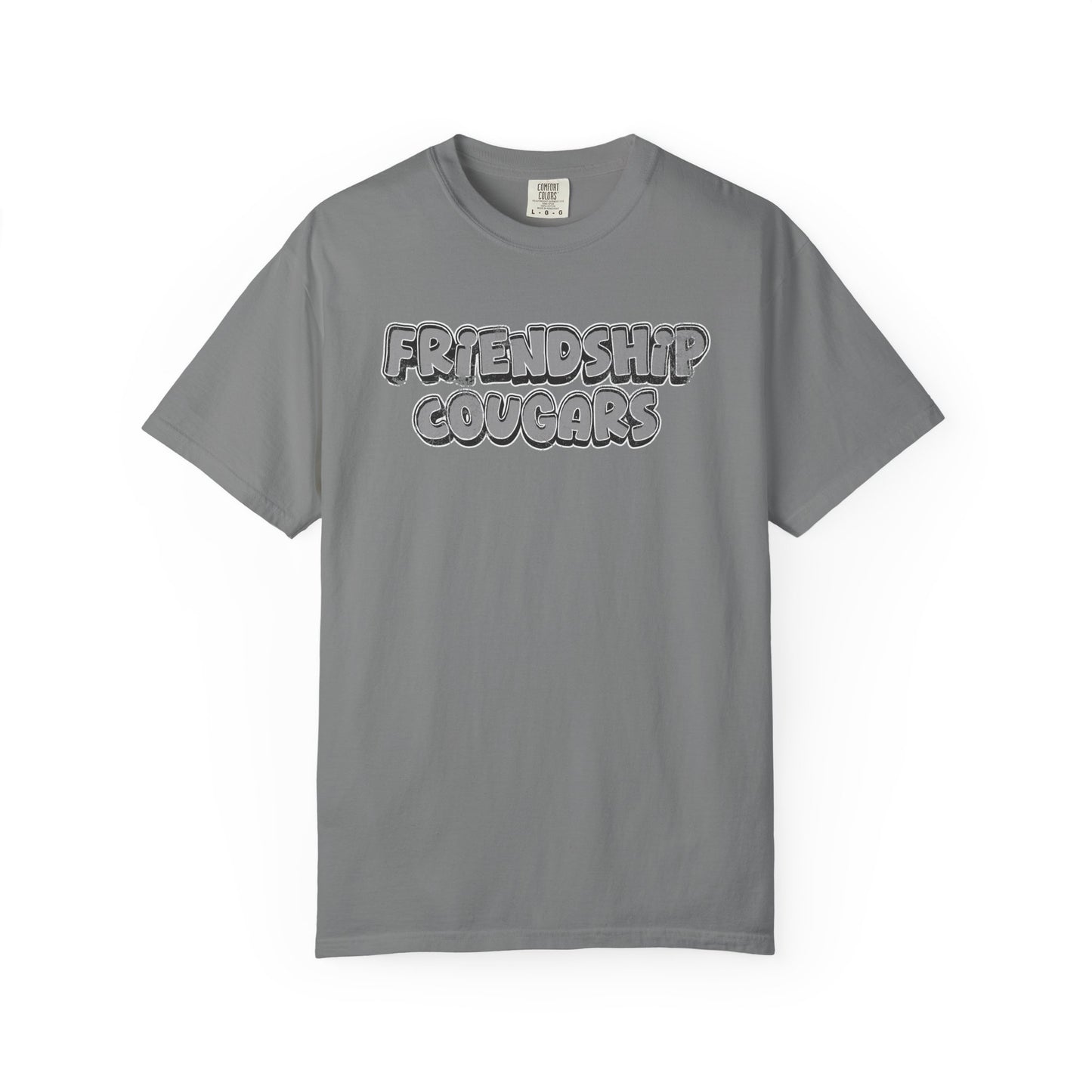 Friendship Cougars Vintage Text T-Shirt