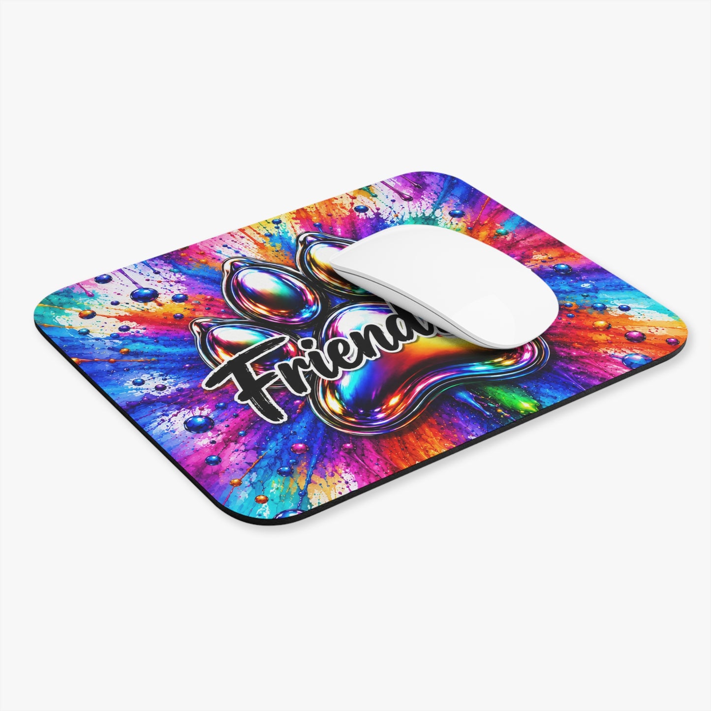 Rainbow Explosion Mouse Pad