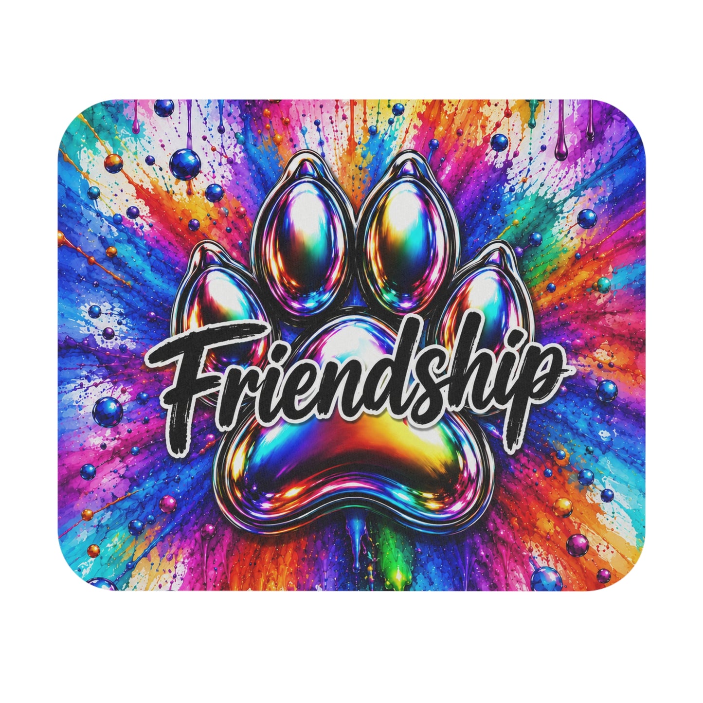 Rainbow Explosion Mouse Pad